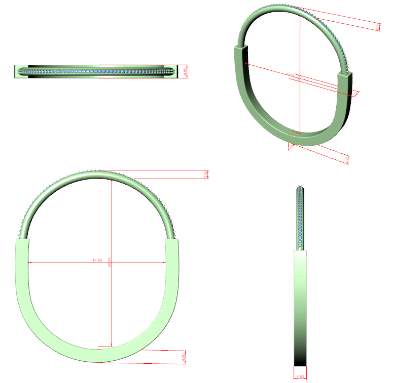 Men's Bracelet CAD Files – 15 Model Collection | 3DM & STL Download