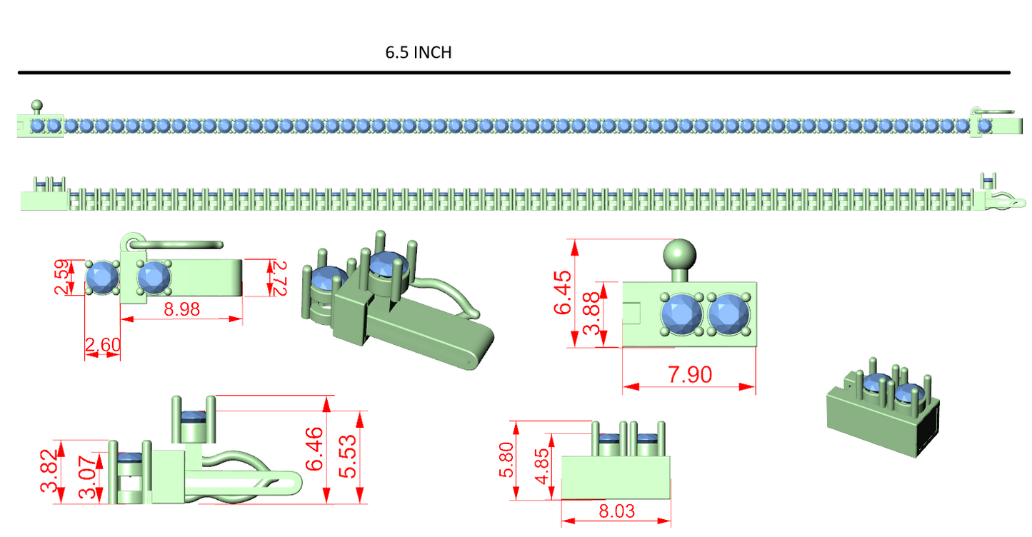 Men's Bracelet CAD Files – 15 Model Collection | 3DM & STL Download