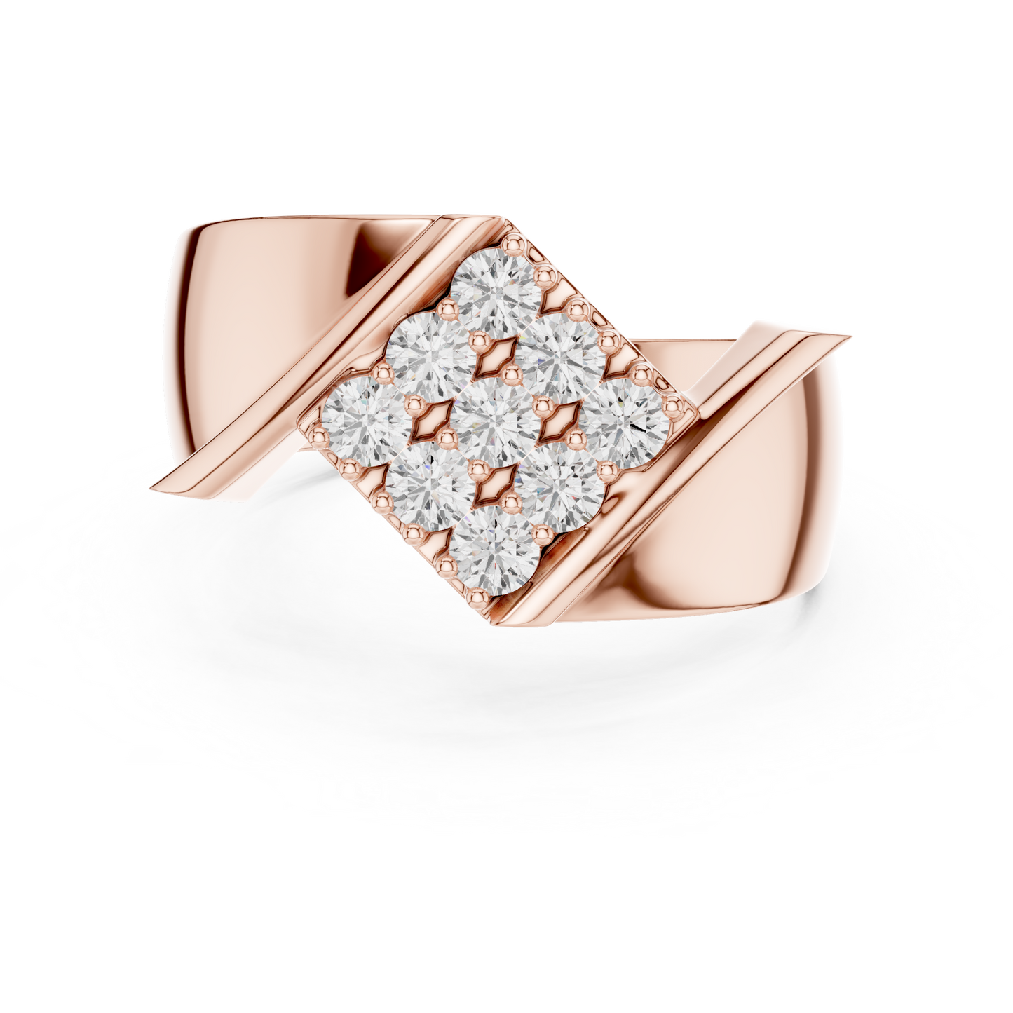 Men's Diamond Signet Ring CAD Files- 20 Models Collection| 3DM & STL Download