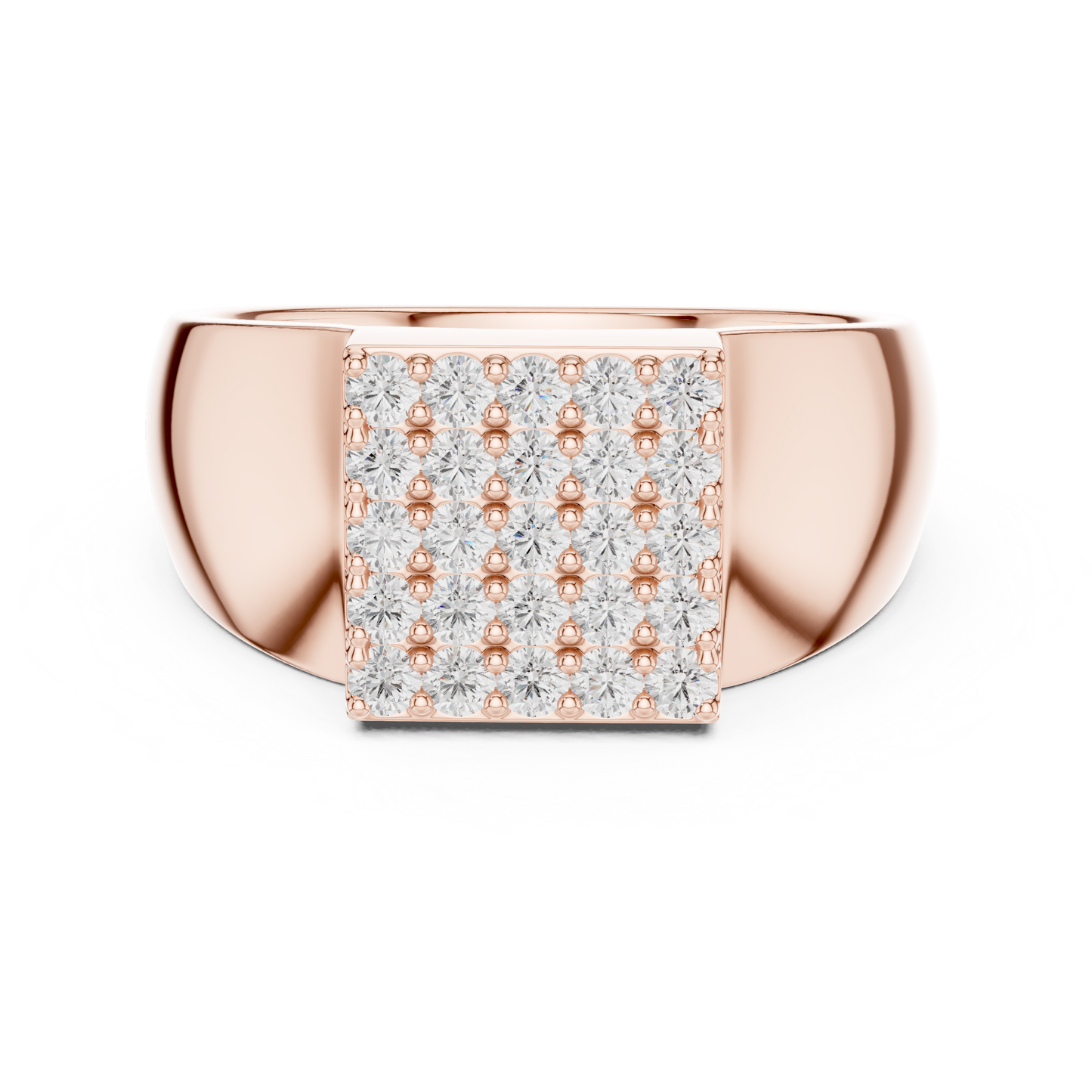 Men's Diamond Signet Ring CAD Files- 20 Models Collection| 3DM & STL Download