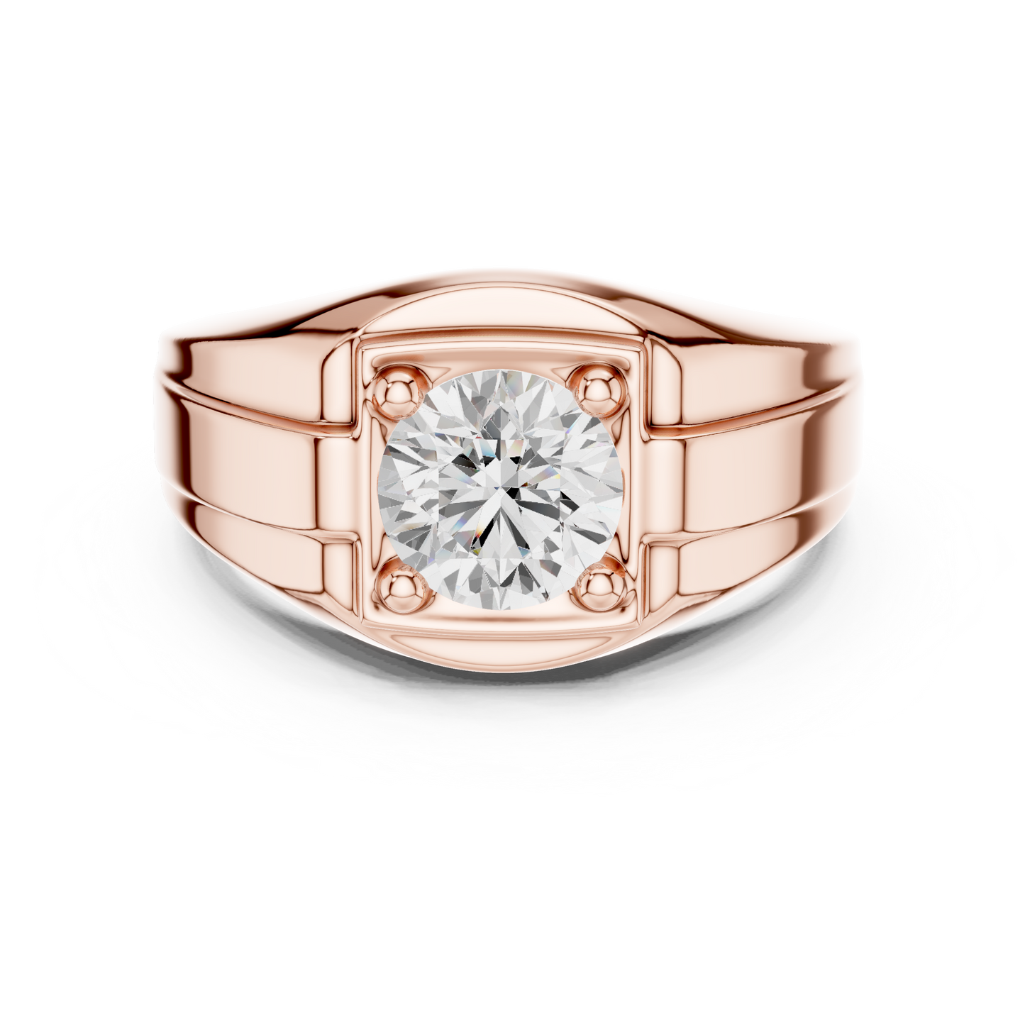 Men's Diamond Signet Ring CAD Files- 20 Models Collection| 3DM & STL Download