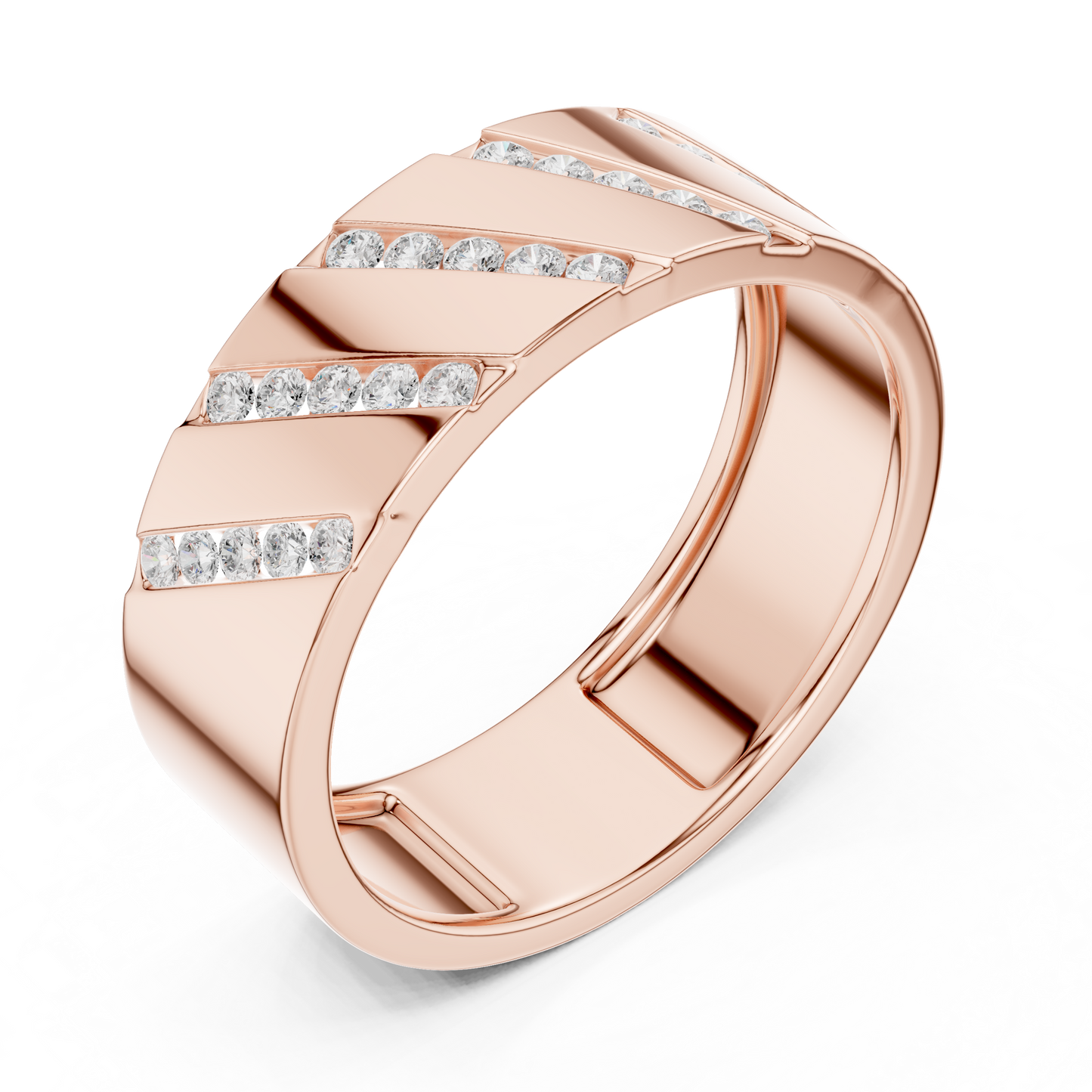 Men's Diamond Band Ring CAD Files – 29 Model Collection | 3DM & STL Download