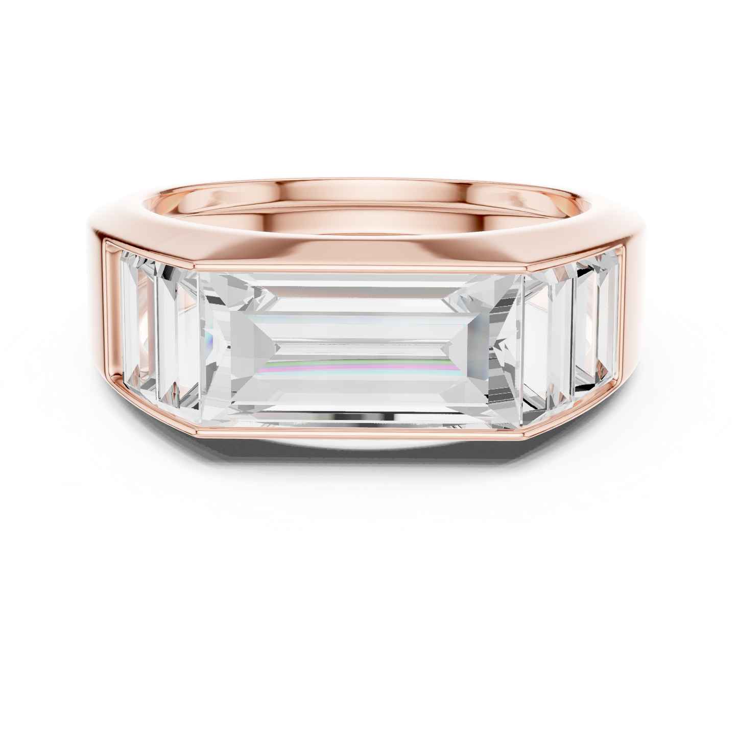Men's Diamond Signet Ring CAD Files- 20 Models Collection| 3DM & STL Download