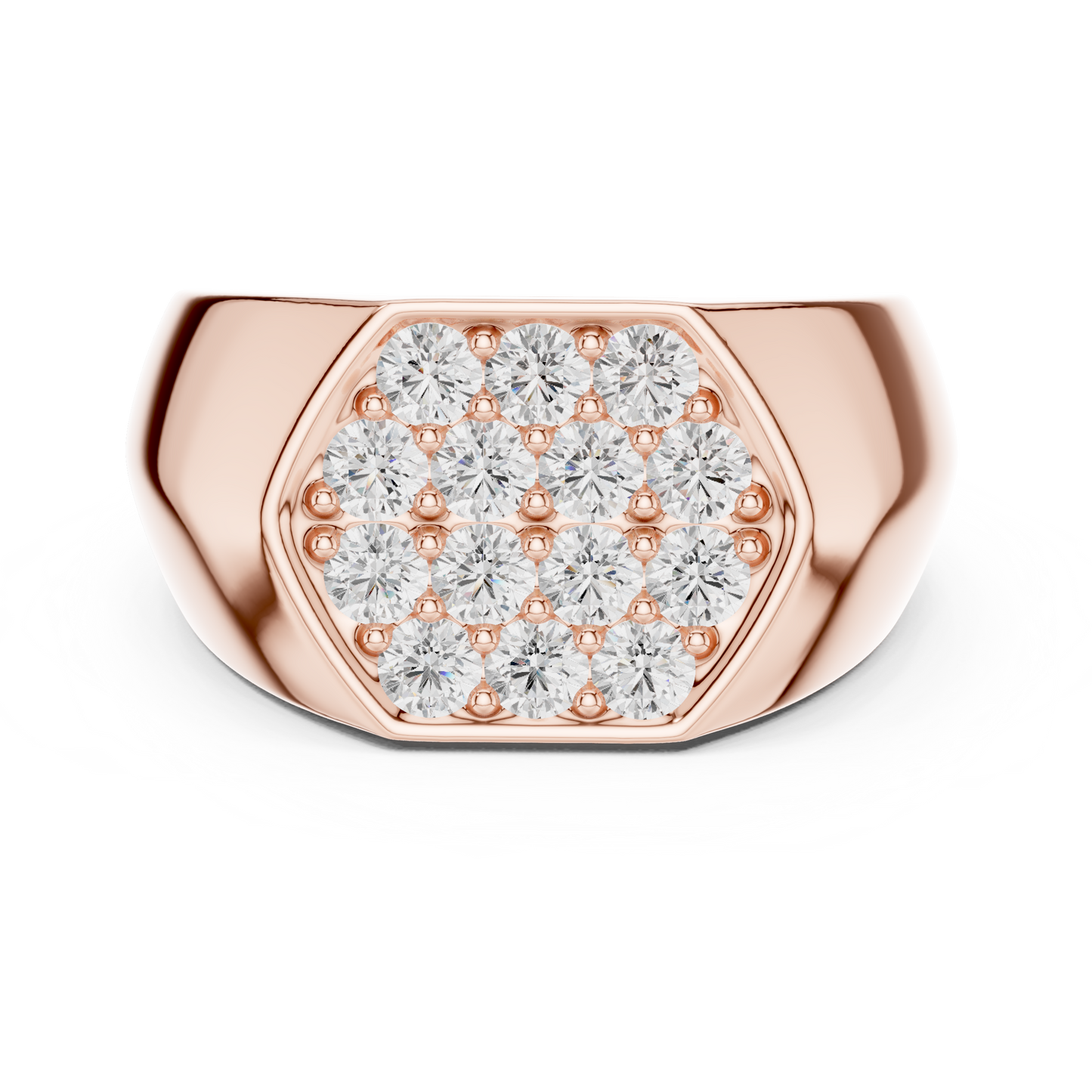 Men's Diamond Signet Ring CAD Files- 20 Models Collection| 3DM & STL Download