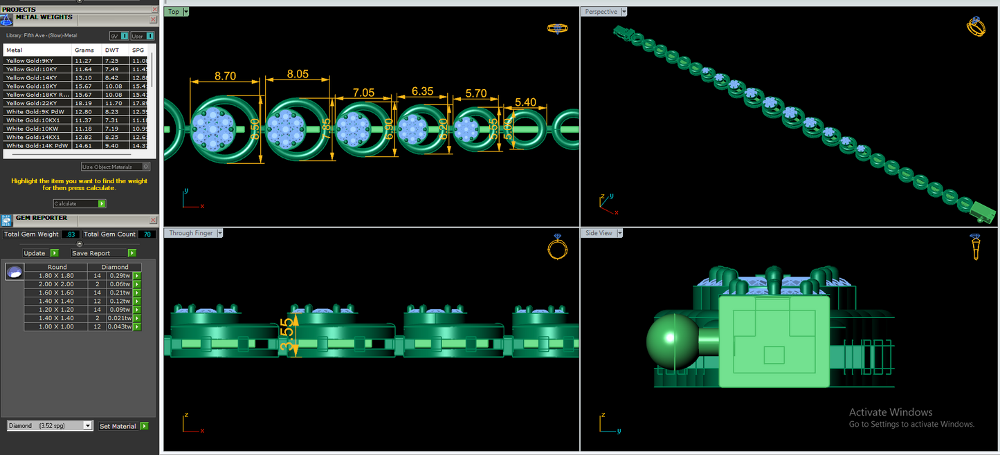 Women's Bracelet CAD Files – 16 Model Collection | 3DM & STL Download