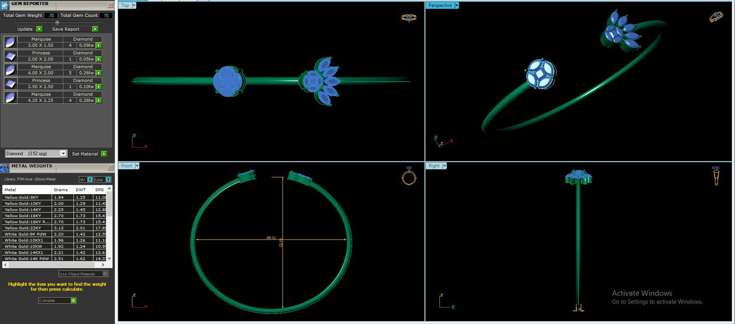 Women's Bracelet CAD Files – 16 Model Collection | 3DM & STL Download