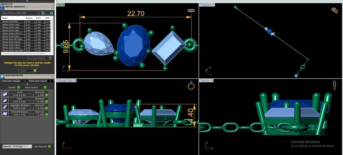 Women's Luxury Bangle & Bracelet CAD Files – 16 Model Collection | 3DM & STL Download