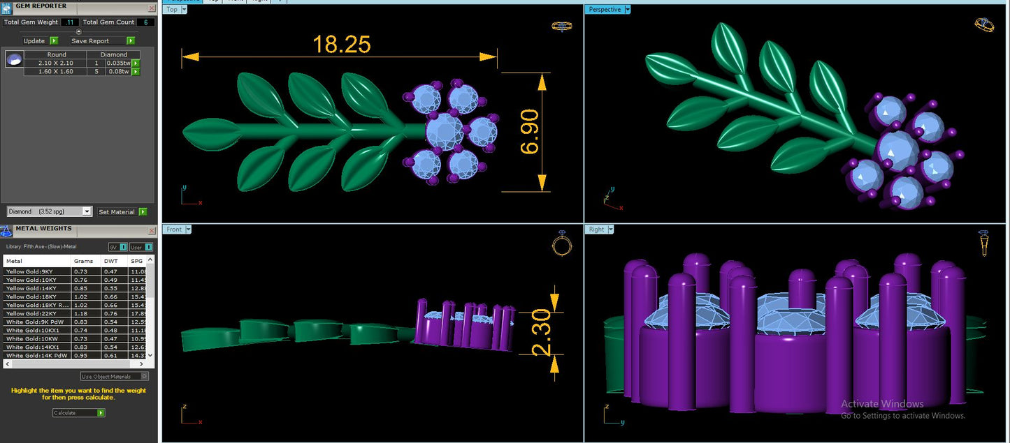Women's Bracelet CAD Files – 16 Model Collection | 3DM & STL Download