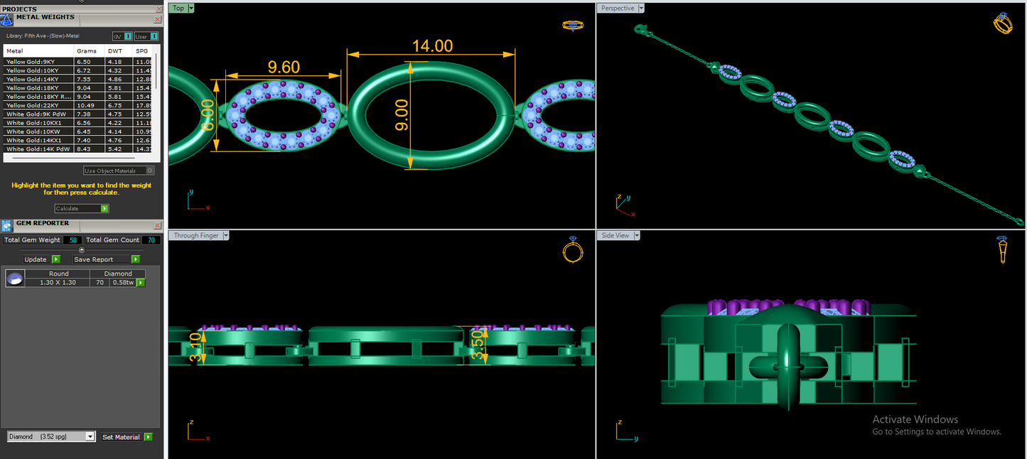 Women's Luxury Bangle & Bracelet CAD Files – 16 Model Collection | 3DM & STL Download