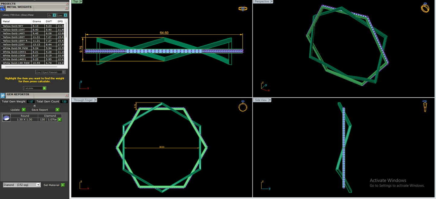 Women's Designer Bangle & Bracelet CAD Files – 12 Model Collection | 3DM & STL Download
