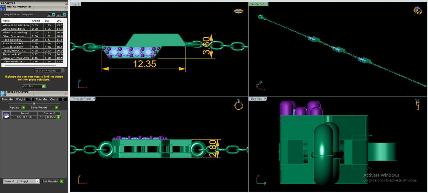 Women's Bracelet CAD Files – 16 Model Collection | 3DM & STL Download