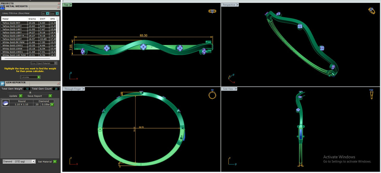 Women's Bracelet CAD Files – 16 Model Collection | 3DM & STL Download