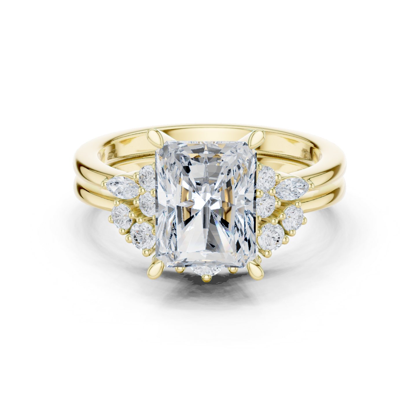 Radient Cut Stackable Ring CAD Files – 3DM & STL Download With Rendered Images