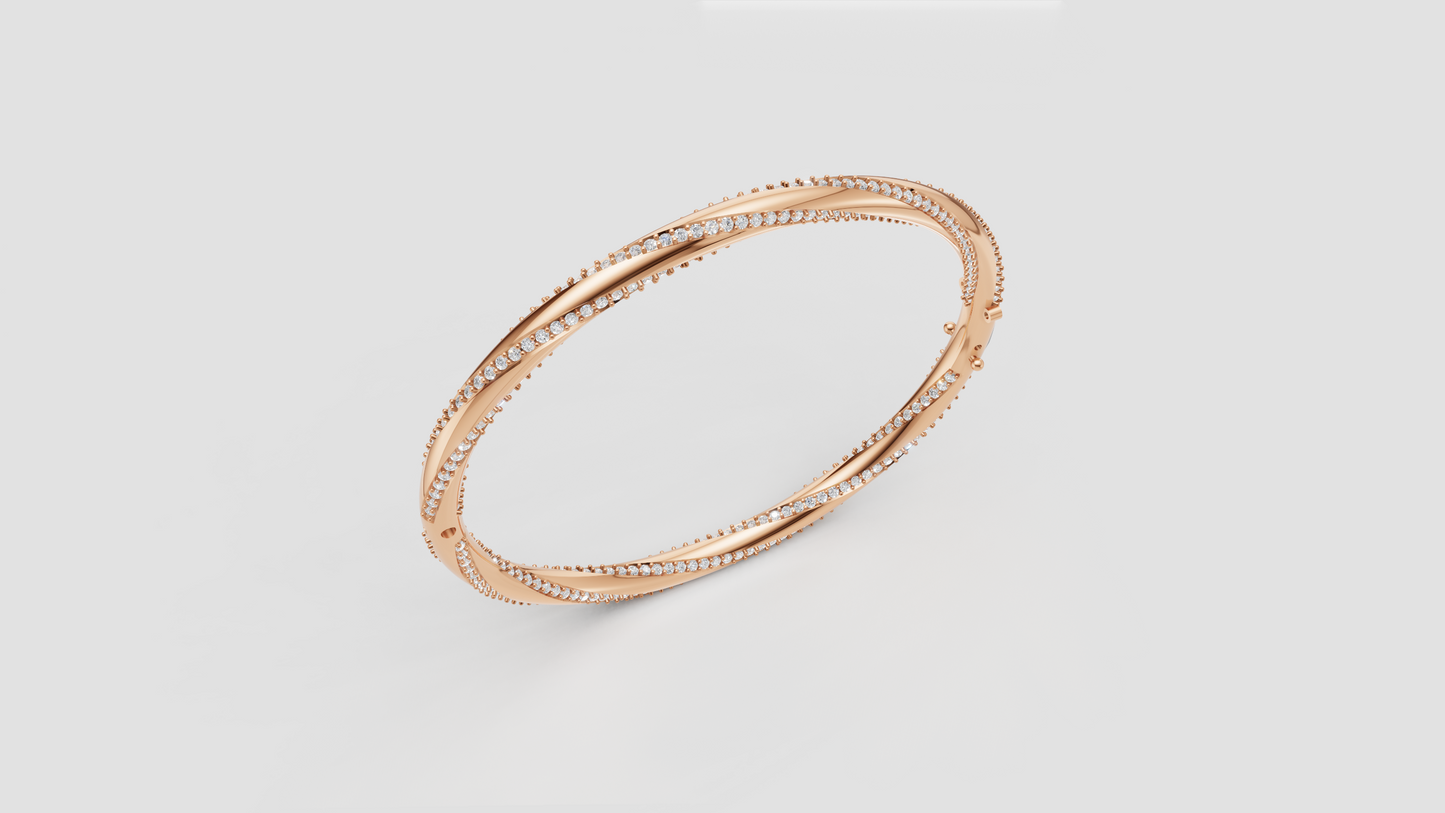 Women's Bangle CAD Files – Technical Collection with Gem & Metal Reports | 3DM & STL Download